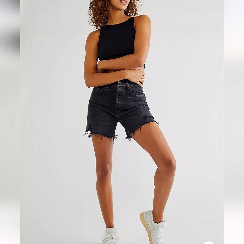 Agolde Riley Denim Shorts Vortex Size 26